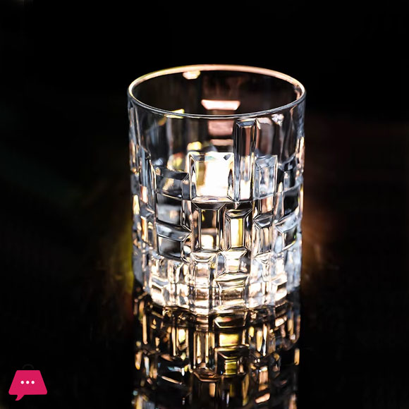KANRAS Chinese Crystal Cut Tumbler Set of 6