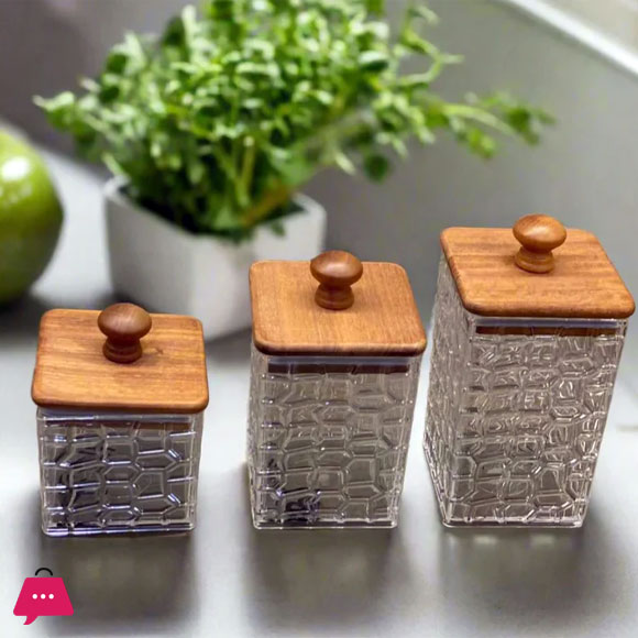 New Airtight Acrylic Jars