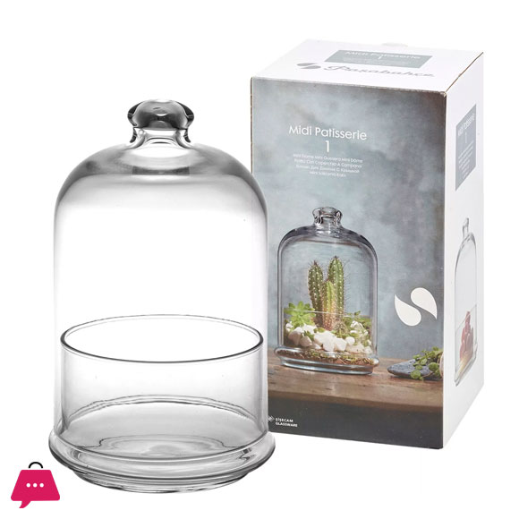 Pasabahce Mini Patisserie with Dome Cover Lid