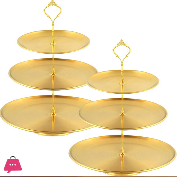 Pastry Stand 3 Tiered Gold Cupcake Stands Set Stand Gold Serving Tray