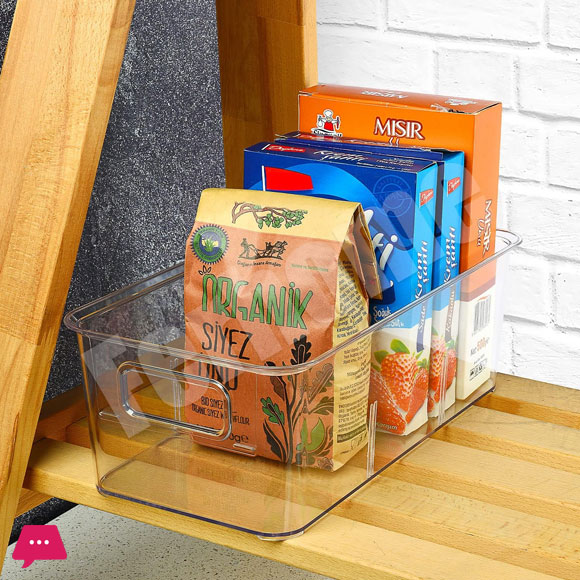 Refrigerator Organizer Set of 3 Kitchen Compartment Containers