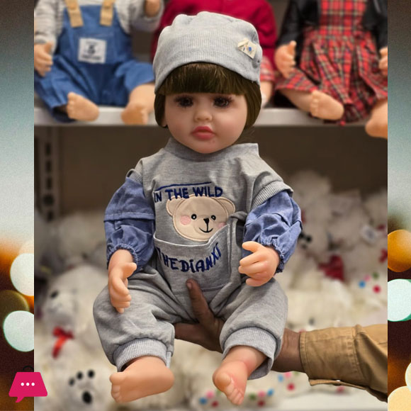 Silicone Vinyl Newborn Reborn Baby Doll Toy – 55 cm