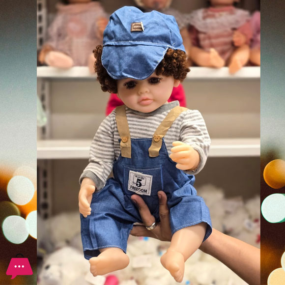 Silicone Vinyl Newborn Reborn Baby Doll Toy – 55 cm