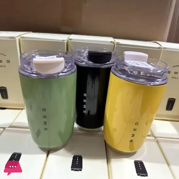 SMEG Tumbler Stainless Steel Tumbler Coffee Mug Insulated Travel Vacuum Flasks Drinking Mug