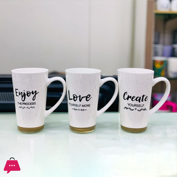 Stoneware Note to Self Mugs - 1Pcs