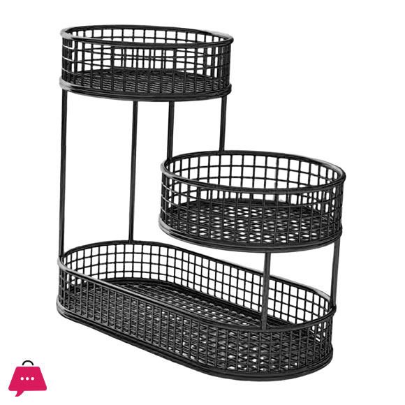 Stylish Metal Fruit Organizer for Kitchen Storage And Display
