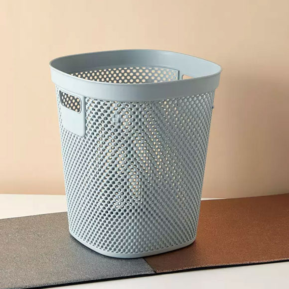 Textured Waste- Bin with Handles - 27x26x30 cm