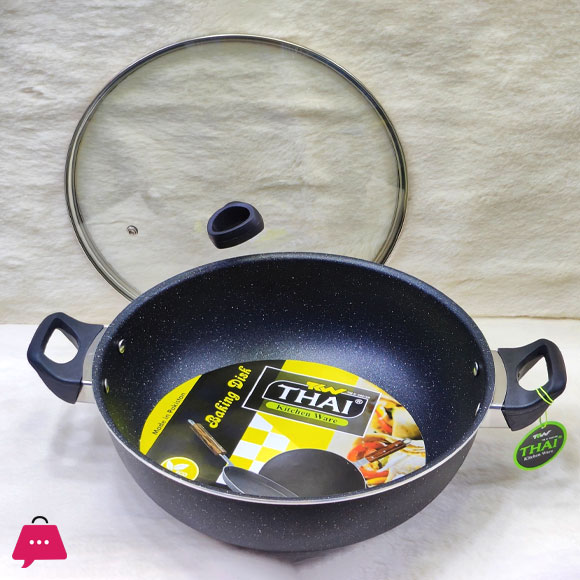 Thai Kitchen Ware Marble Coating Wok