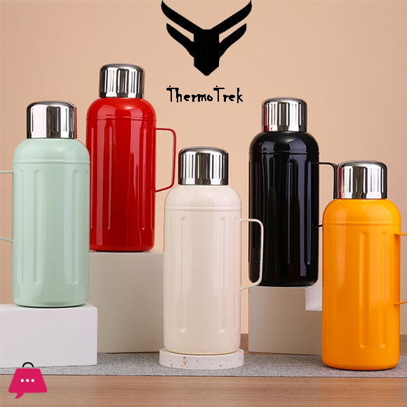 Thermo Trek Thermal Water Bottle,Tumbler Leakproof for Tea Coffee Insulated Stainless Steel Bottle Hot and Cold Water