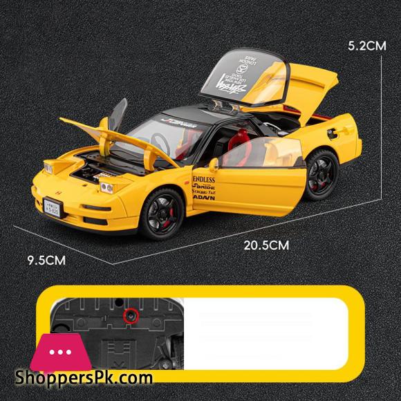 1:22 Honda Acura NSX NA1 Supercar Alloy Car Model Sound and Light