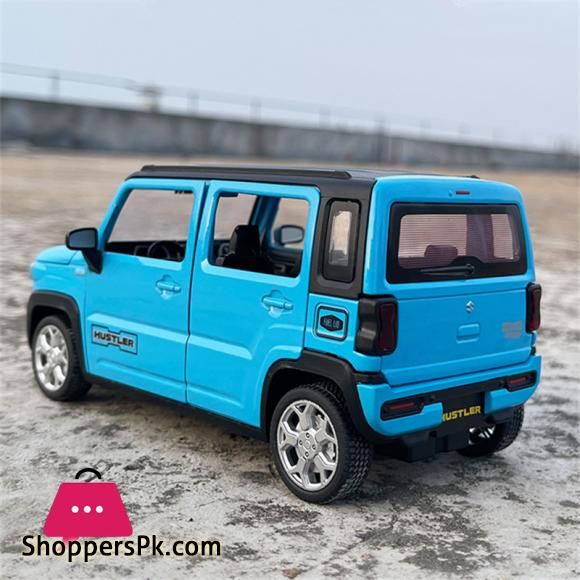 1:22 SUZUKI HUSTLER Alloy Car Model Diecast Metal Off-Road Vehicle Car Model Sound and Light Simulation Collection