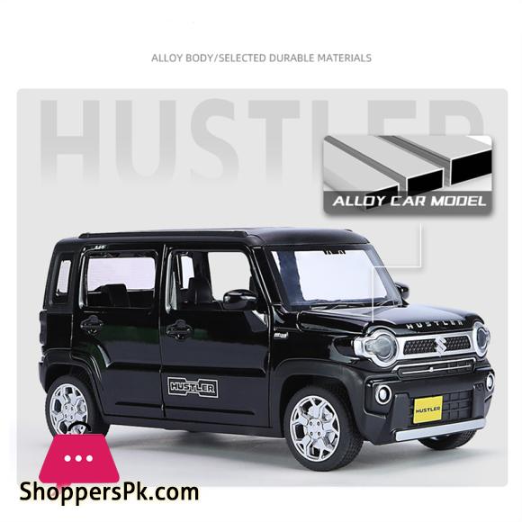 1:22 SUZUKI HUSTLER Alloy Car Model Diecast Metal Off-Road Vehicle Car Model Sound and Light Simulation Collection
