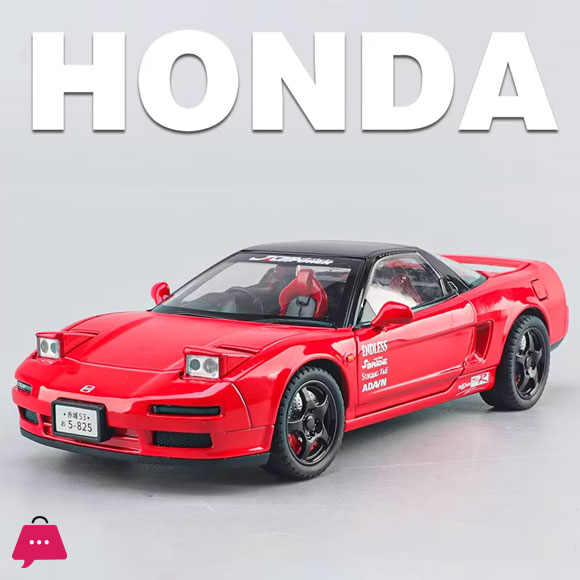 1:22 Honda Acura NSX NA1 Supercar Alloy Car Model Sound and Light