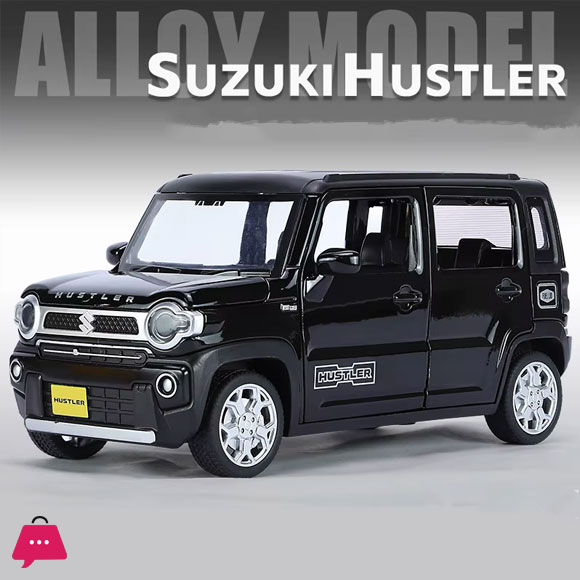 1:22 SUZUKI HUSTLER Alloy Car Model Diecast Metal Off-Road Vehicle Car Model Sound and Light Simulation Collection