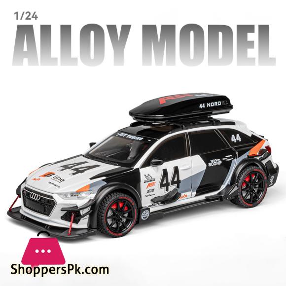 1:24 Audi RS6 DTM Modified Vehicle Alloy Die Cast Toy Car Model Sound and Light