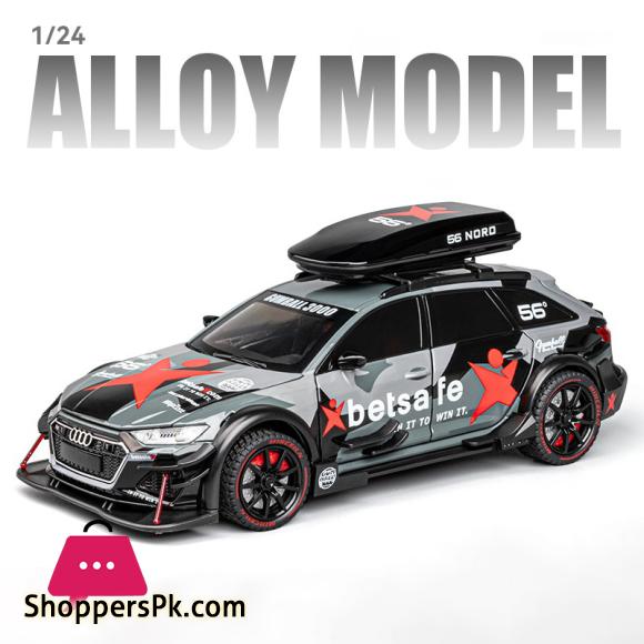 1:24 Audi RS6 DTM Modified Vehicle Alloy Die Cast Toy Car Model Sound and Light