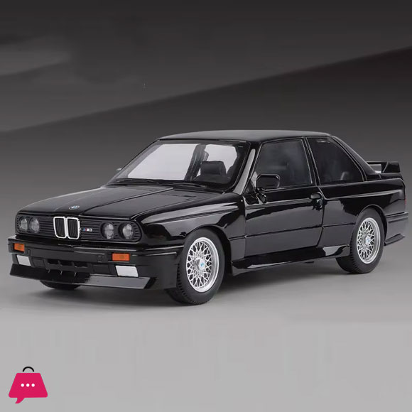 1:24 BMW M3 Miniature Model Alloy Car Toys Diecast Metal Vehices Sound Light Pull Back 4 Doors Opened