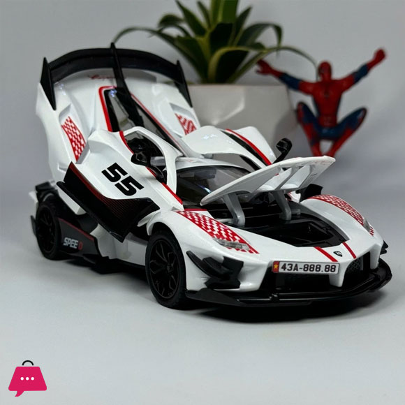 1:24 Ferrari FXX K Supercar Alloy Metal Diecast Car Model Sound & Light Collection Hobby Decorative
