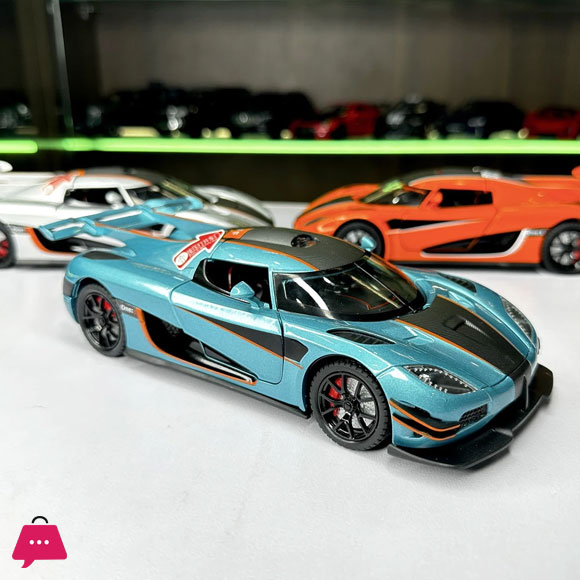 1:24 Scale Koenigsegg One:1 Supercar Diecast Alloy Car Model Sound and Light