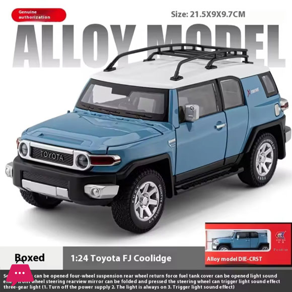 1:24 Toyota FJ Cruiser SUV Alloy Car Model Diecasts Metal Off-road Vehicles Car Model