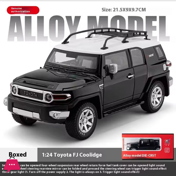 1:24 Toyota FJ Cruiser SUV Alloy Car Model Diecasts Metal Off-road Vehicles Car Model