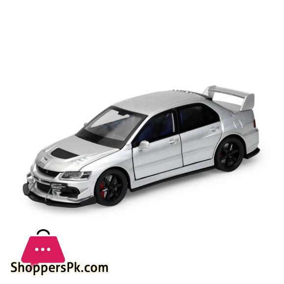 1:32 JDM Mitsubishi Lancer Evolution Alloy Muscle Car Model Sound and Light Pull Back Childrens Toy Collectibles Birthday gift