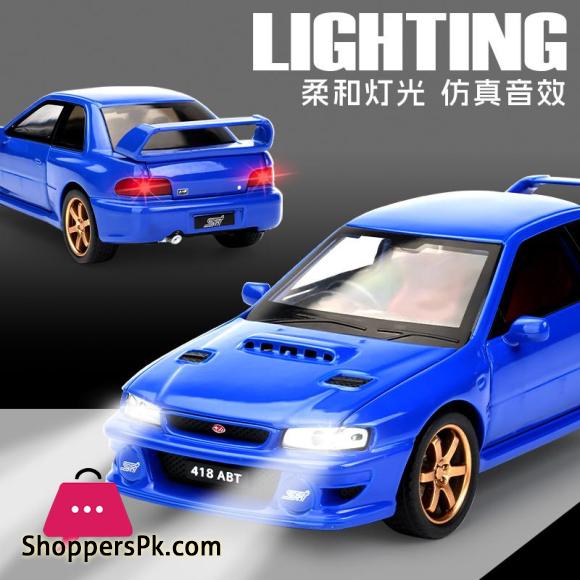 1:32 Subaru Impreza STI WRX Alloy Model Car Toy Diecasts Metal Casting Sound and Light Car