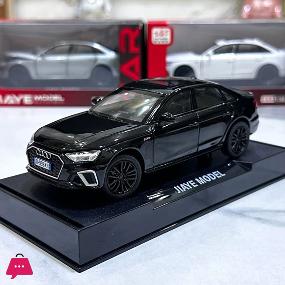 1:32 Audi A4 Alloy Car Diecast Model Rubber Tire Vehicle with Light Sound