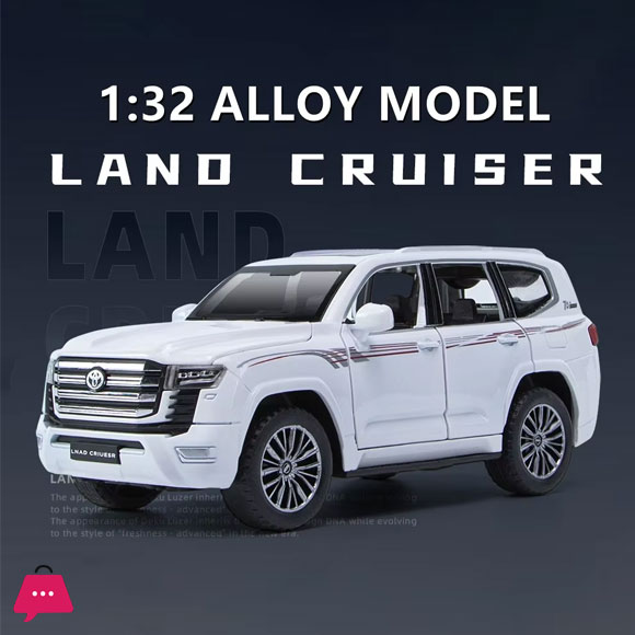 1:32 Toyota LAND CRUISER LC300 Alloy Diecasts Metal Toy Car Model Sound and Light Pull Back