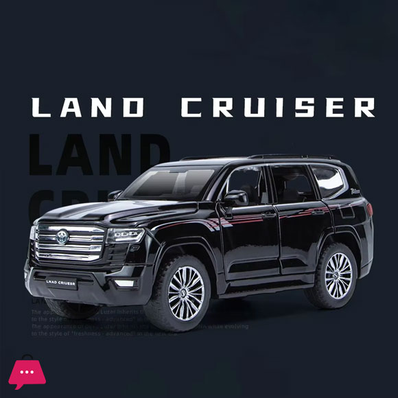 1:32 Toyota LAND CRUISER LC300 Alloy Diecasts Metal Toy Car Model Sound and Light Pull Back