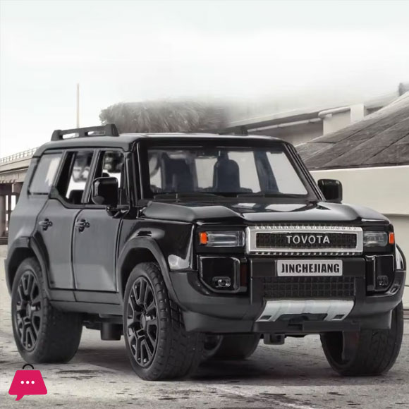 1:32 Toyota Land Cruiser Prado SUV Alloy Die Cast Toy Car Model Sound and Light Childrens Toy Collectibles