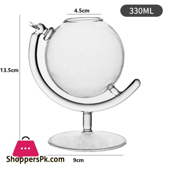 330ml Creative Globe Design Cocktail Glass Personalized Juice Cold Drink Cup