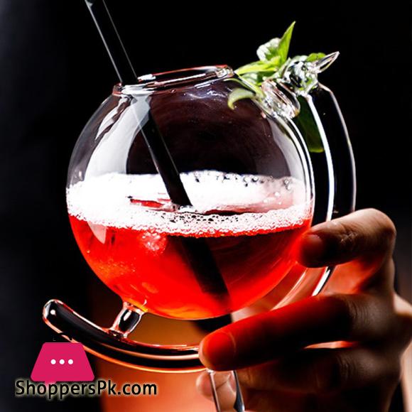 330ml Creative Globe Design Cocktail Glass Personalized Juice Cold Drink Cup