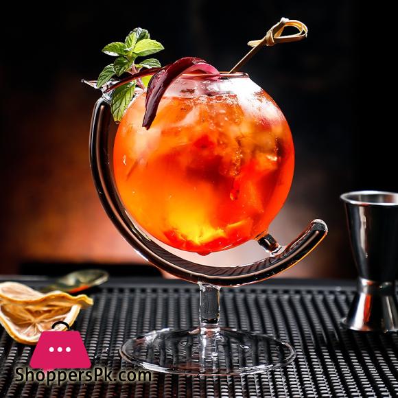 330ml Creative Globe Design Cocktail Glass Personalized Juice Cold Drink Cup