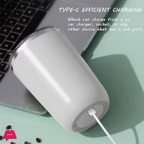 350ml Stainless Steel Cup Automatic Self Stirring Mug Coffee Milk Juice Mixing Cup Electric Magnetic Stirring Cup