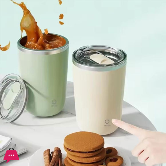 350ml Stainless Steel Cup Automatic Self Stirring Mug Coffee Milk Juice Mixing Cup Electric Magnetic Stirring Cup