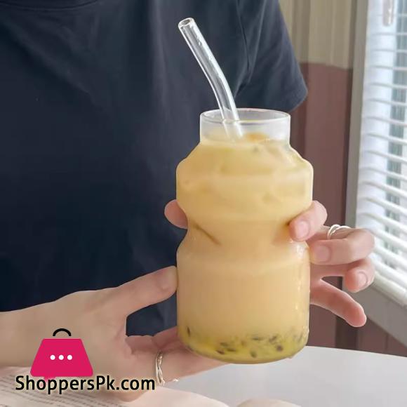Creative Lactic Acid Bacteria Glass Cup Coffee Glasses Heatproof Milk Juice Ice Tea Glass 500ml