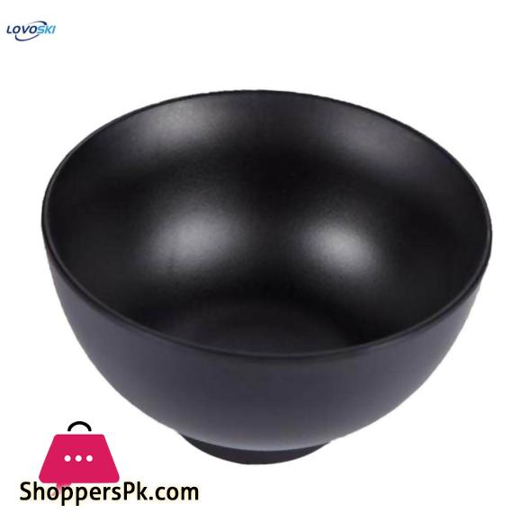 Danny Home Black Bowls with Food Grade for Soup Rice 4.75 Inch 1Pcs