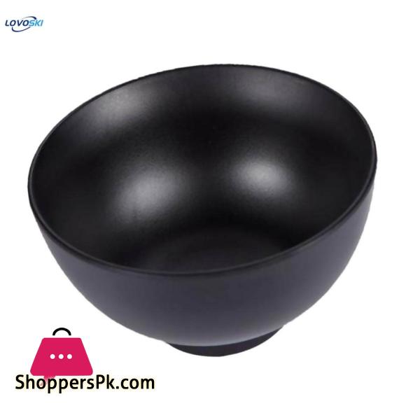 Danny Home Black Bowls with Food Grade for Soup Rice 4.75 Inch 1Pcs