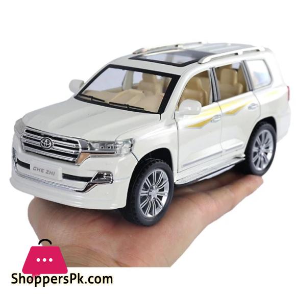 Diecast 1:24 Scale Land Cruiser V8 Alloy Model Car Lights & Sound 6 Door openable
