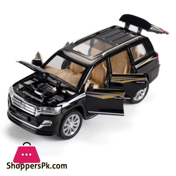 Diecast 1:24 Scale Land Cruiser V8 Alloy Model Car Lights & Sound 6 Door openable