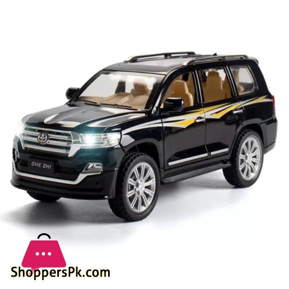 Diecast 1:24 Scale Land Cruiser V8 Alloy Model Car Lights & Sound 6 Door openable