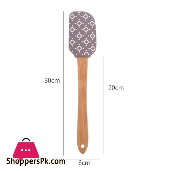 Geometric Silicone Spatula Cake Scraper Cream Mixing Spatula Kitchen Gadgets Heat-Resistant Utensils Cake Brush Kitchen Tools