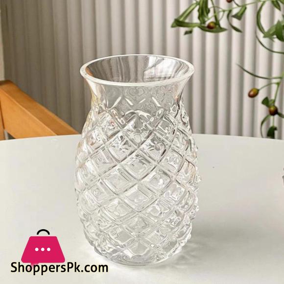 Pineapple Cocktail Glass Multi-Use Juice Glass High Borosilicate Glass for Home 140z