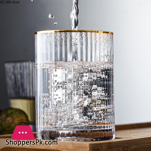 ROSSEL Crystal Self Linning Easy Grip Drink Glass Set of 6