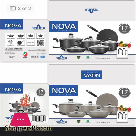 Sonex Non Stick Nova Gift Pack Cookware Set High quality