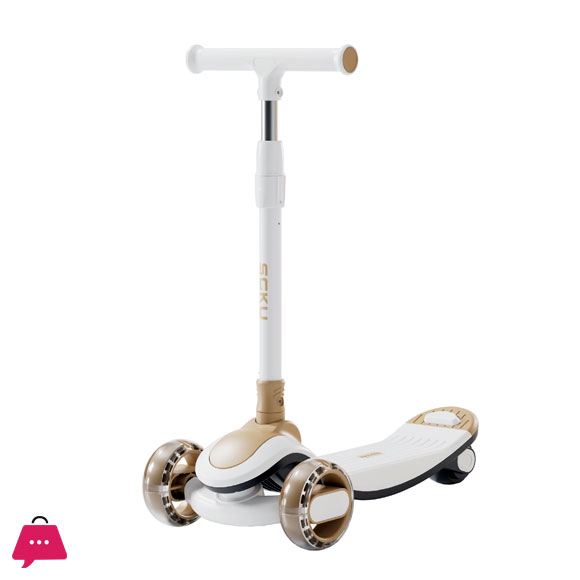 Adjustable Height Flashing Wheel Kids Kick Scooter