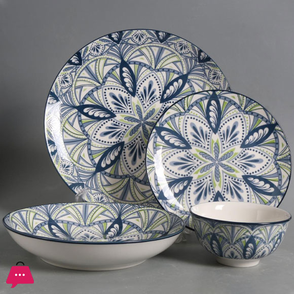 Ceramic Breakfast Set 24 Pieces