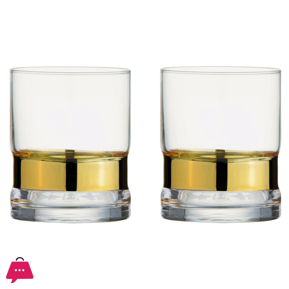 Crystal Anton Studio Glasses Elegant Drinking Glasses Set of 6
