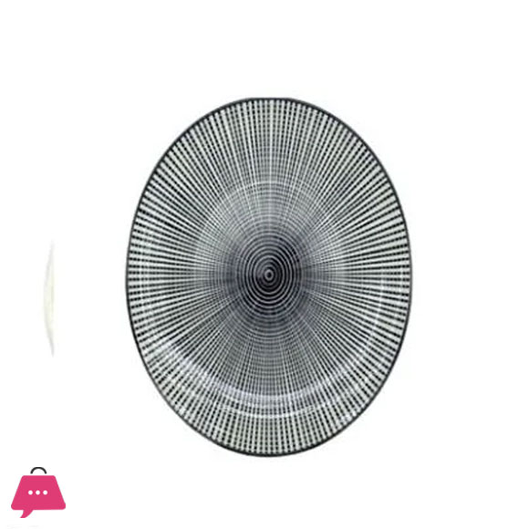 Danny Home Ceramic Flat Plate 10.5 Inch